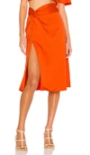 CAMILA COELHO SILVIA MIDI SKIRT,COEL-WQ34