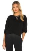 Cotton Citizen Black Brooklyn Oversized Sweatshirt In Vintage Black
