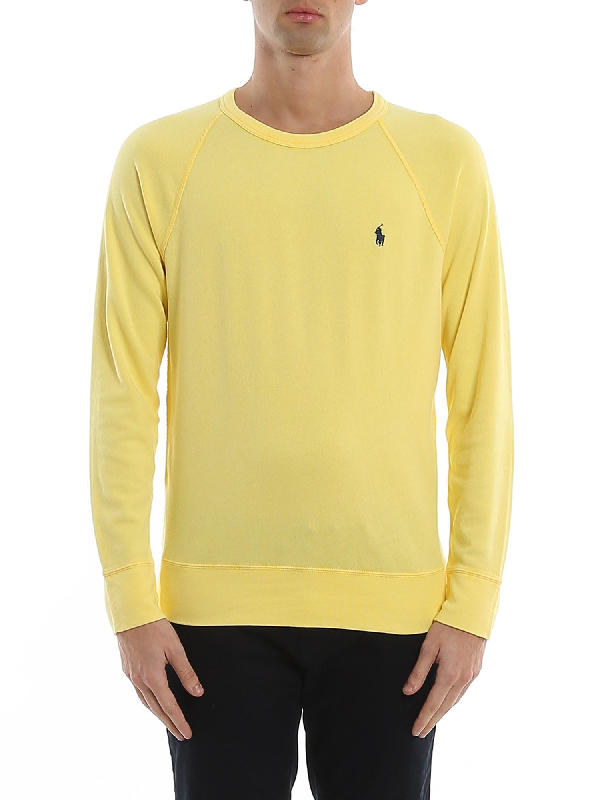 yellow polo sweatshirt