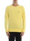 POLO RALPH LAUREN POLO RALPH LAUREN LIGHT YELLOW COTTON SWEATSHIRT