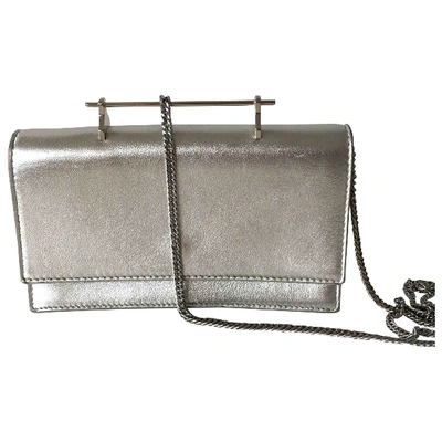 Pre-owned M2malletier Leather Handbag In Silver