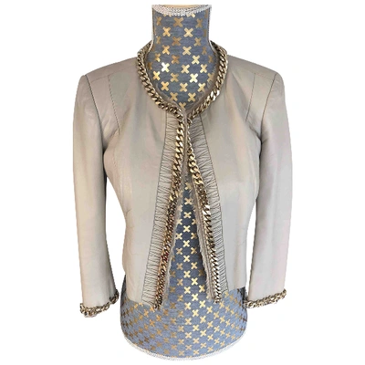 Pre-owned Elisabetta Franchi Leather Jacket