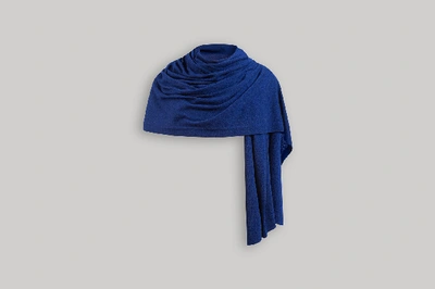 Ss20 Cashmere Travel Wrap In Cobalt