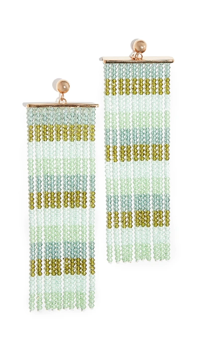 Jacquemus Les Rideaux Crystal Pendant Earrings In Multi