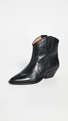 Isabel Marant Polished-finish Pointed-toe Boots In Black