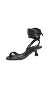 SIMON MILLER EEL HEEL SANDALS