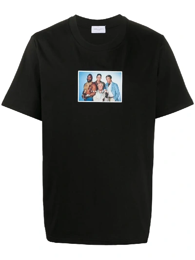 Family First The A-team Print T-shirt In Black