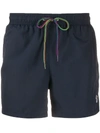 Paul Smith Drawstring-waist Swim Shorts In Black