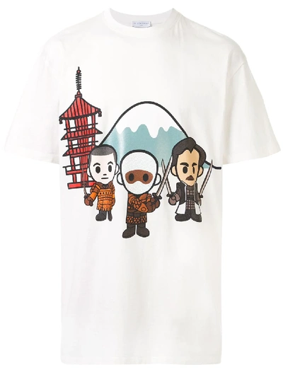 Ih Nom Uh Nit Samurai All Printed T-shirt In White