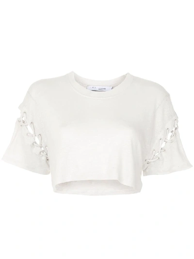 Iro T-shirt Mit Schnürung In White