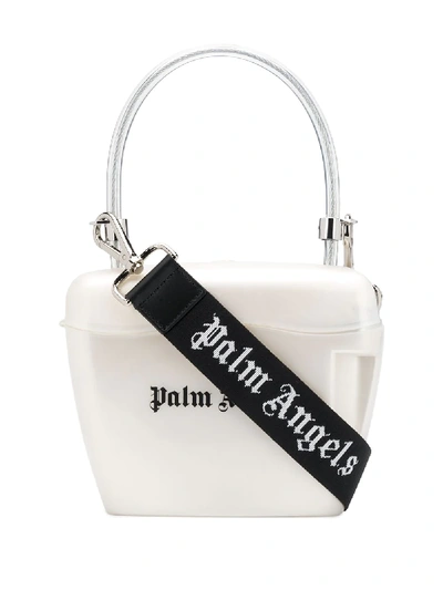 Palm Angels Combination Top-handle Bag In White