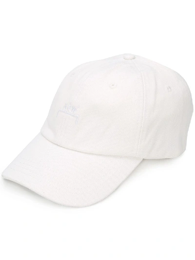 Ader Error Logo-embroidered Baseball Cap In White