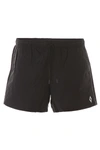 Marcelo Burlon County Of Milan Swim Trunks With Piping In Black White (black)