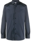 Mazzarelli Plain Buttoned Shirt In Blue