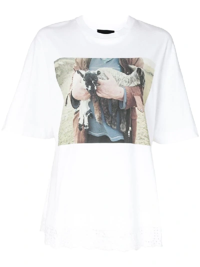 Simone Rocha Graphic Print T-shirt In White