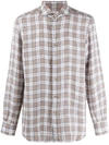 MAZZARELLI CHECKED LONG SLEEVE SHIRT