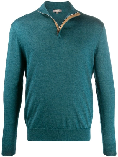 N•peal The Regent Fine-knit Jumper In Green