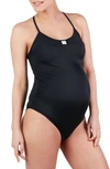 Cache Coeur Maternity Roxana One-piece Swimsuit In Black