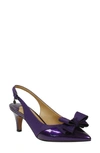 J. Reneé Gabino Slingback Pump In Purple Fabric