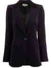 TEMPERLEY LONDON VELVET-EFFECT SINGLE-BREASTED BLAZER