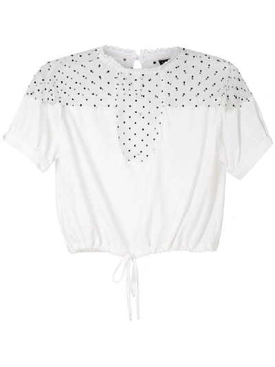 Andrea Bogosian Ritz Contrast T-shirt In White
