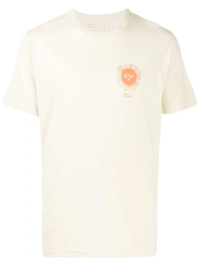 Universal Works Organic Cotton Sun Print T-shirt In Neutrals