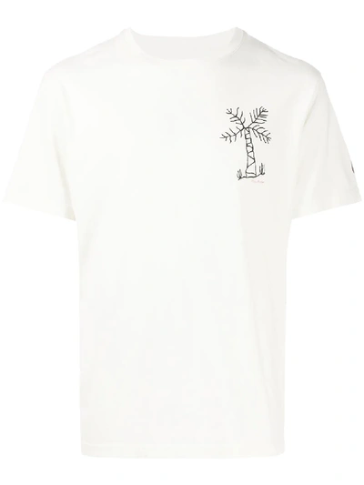 Universal Works Palm Tree Print T-shirt In Neutrals