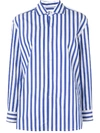 Polo Ralph Lauren Ralph Lauren Collection Capri Long Sleeve Shirt In White Classic Blue