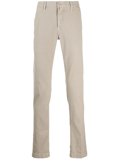 Jacob Cohen Bobby Comfort Slim-fit Chinos In Neutrals