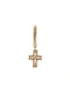 Emanuele Bicocchi Cross Pendant Earring In Gold