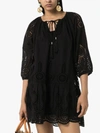 Melissa Odabash Ashley Broderie Anglaise Kaftan Dress In Black