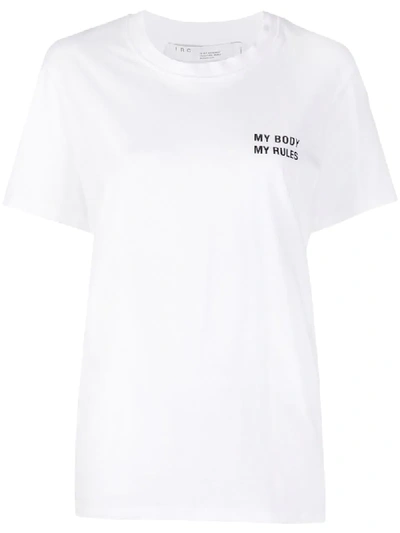 Iro Slogan Print Short-sleeve T-shirt In White