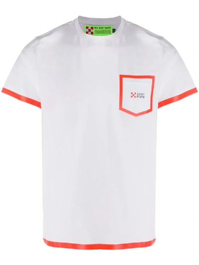 Mc2 Saint Barth Contrast Trim T-shirt In White