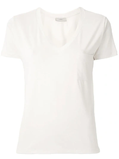 Egrey T-shirt Mit Brusttasche In White