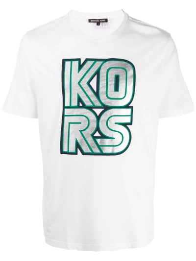 Michael Kors Oversized Logo T-shirt In White