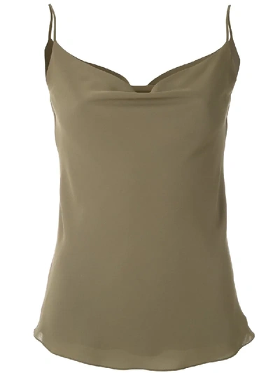 Egrey Cowl Neck Bluse In Militar