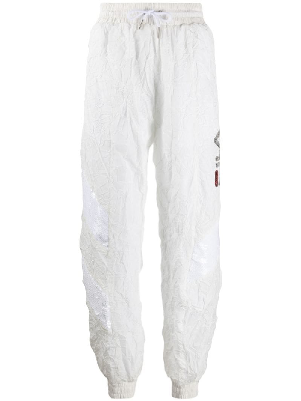 fila track pants white