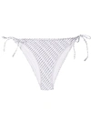 Calvin Klein Diagonal Logo Bikini Bottoms In White