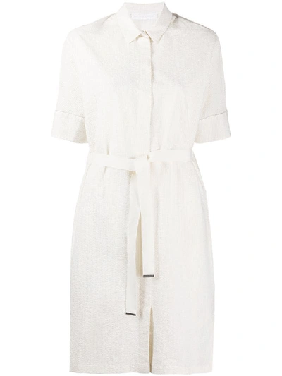 Fabiana Filippi Striped Shirt Dress In White