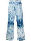 OUR LEGACY TIE-DYE WIDE JEANS