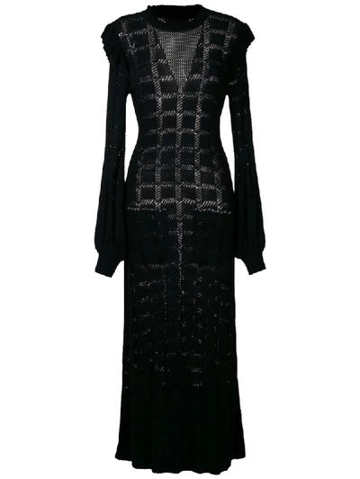 Andrea Bogosian Gestricktes 'rafaelo' Kleid In Black