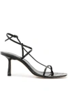 Studio Amelia 2.52 Strappy 75mm Sandals In Black