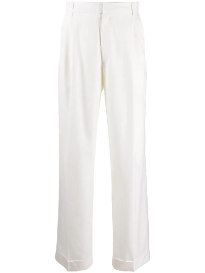 Casablanca Straight-leg Trousers In White