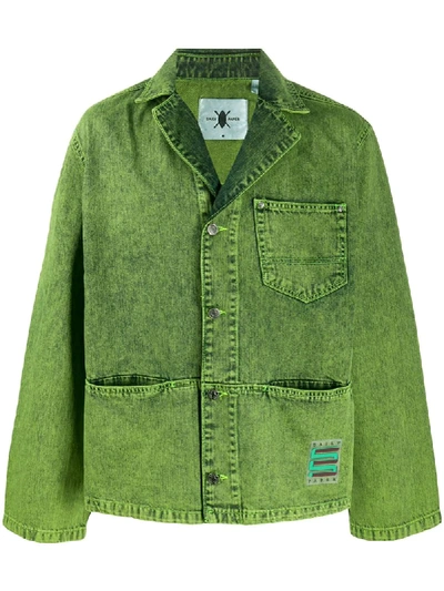 Daily Paper Hafi Denim Jacket In Green