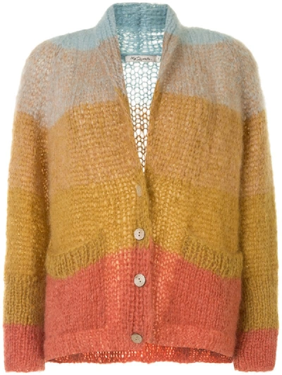 Mes Demoiselles Cardigan In Colour-block-optik In Yellow