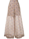 DELPOZO PRINTED PALAZZO TROUSERS