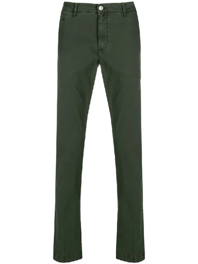 Jacob Cohen Slim Fit Chinos In Green