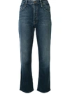 MOTHER HIGH RISE STRAIGHT-LEG JEANS
