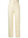 Blazé Milano Resolute High-rise Wool Straight-leg Trousers In Neutrals