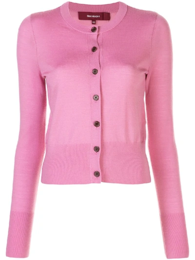 Sies Marjan Cropped Cardigan In Pink